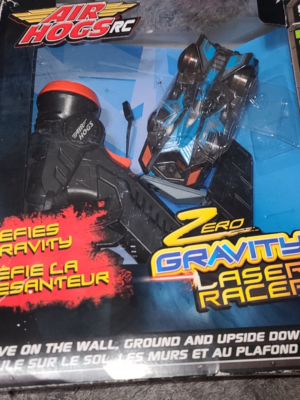 New Air Hogs RC Zero Gravity Laser Racer Boy Kids Race Car Toys - Blue !!